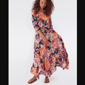 DVF Lily Viscose and Silk maxi dress